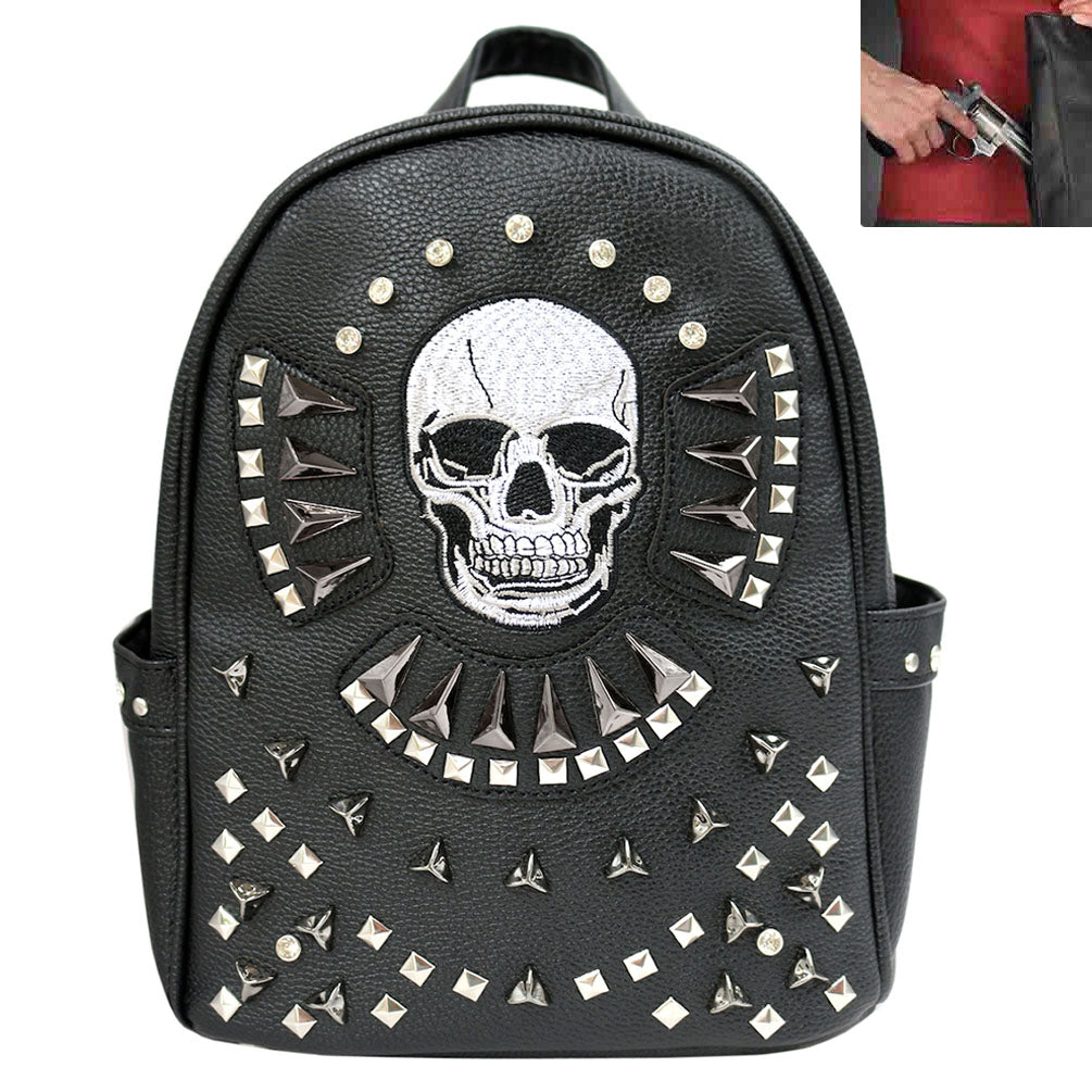 Western Skull Concho Concealed Carry Cowgirl Backpack