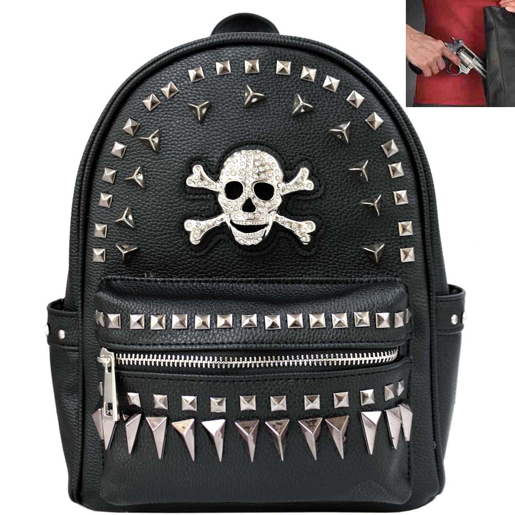 Western Skull Concho Concealed Carry Cowgirl Backpack